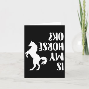 Riding Is My Horse Ok Equestrian Arabian Dressage Card