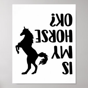 Riding Is My Horse Ok Equestrian Arabian Dressage Poster