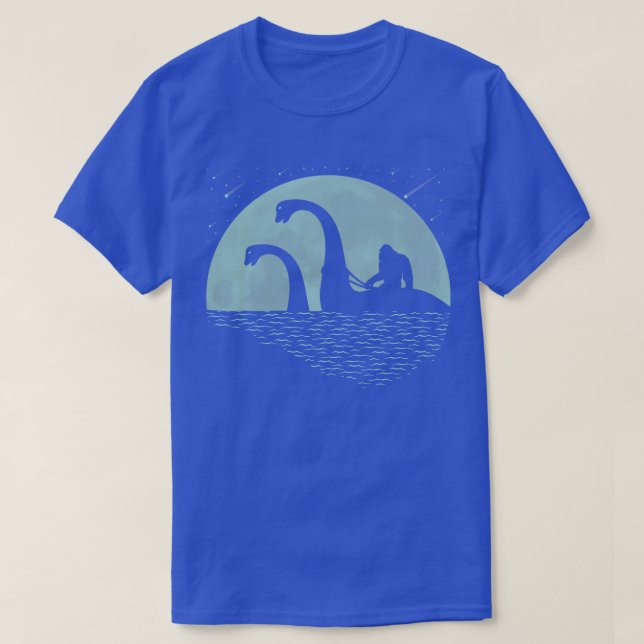 Riding Loch Ness Monster T-Shirt (Design Front)