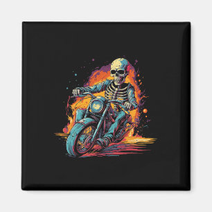 Riding Motorcycle Halloween Costume Biker Magnet