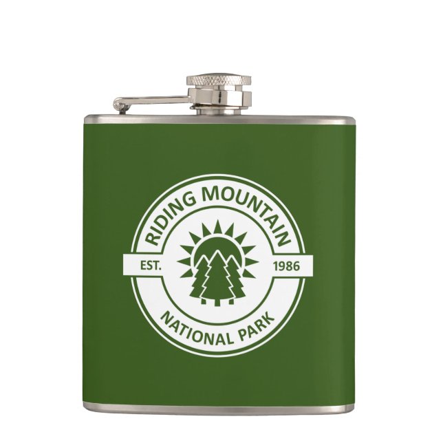 Riding Mountain National Park Hip Flask (Front)