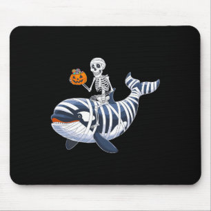 Riding Mummy Orca Halloween Candy Whale Mouse Pad
