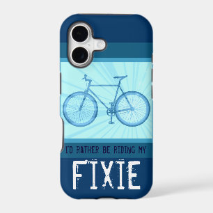Riding My Fixie Bike Vintage Bicycle iPhone 5 Case