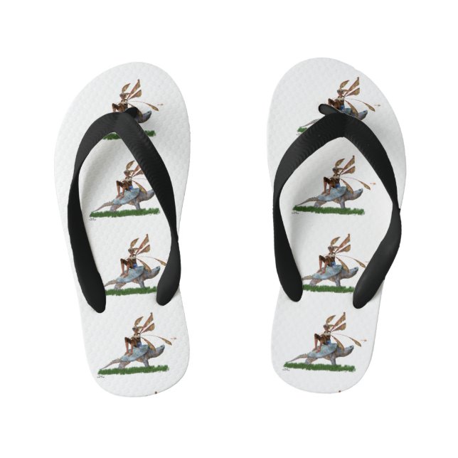 Riding On Turtle Flip Flops (Footbed)