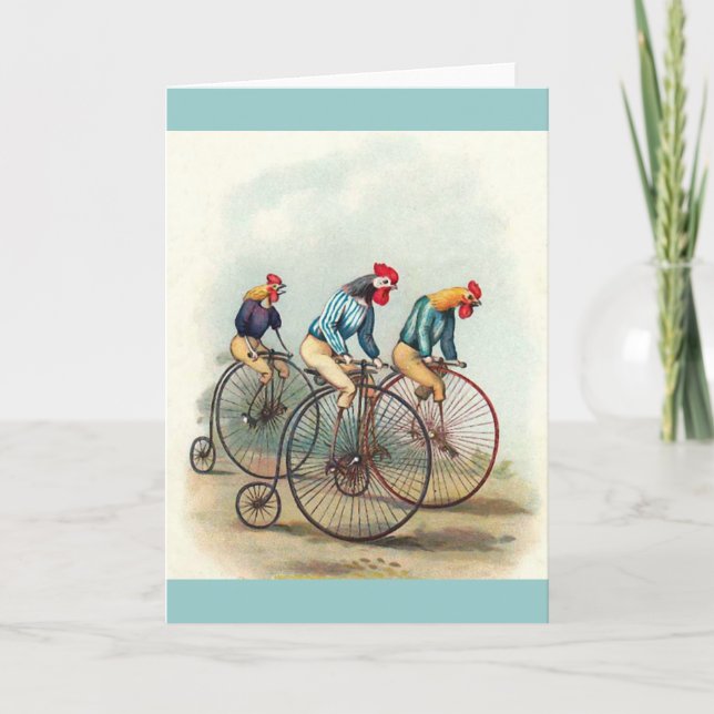 Riding Roosters Card (Front)