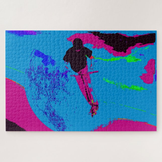 Riding the Galaxy - Scooter Rider  Puzzle  (Horizontal)