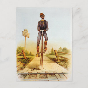 Riding the Penny-farthing Postcard