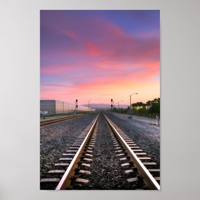 Riding the Rails: Classic Train Artwork Poster (Front)