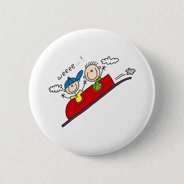 Riding The Rollercoaster Button (Front)