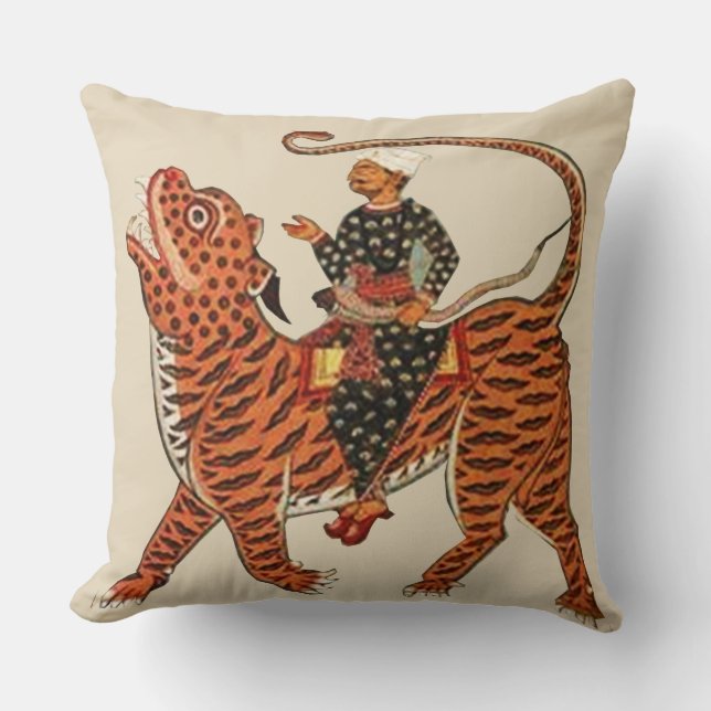Riding The Tiger Cushion (Front)