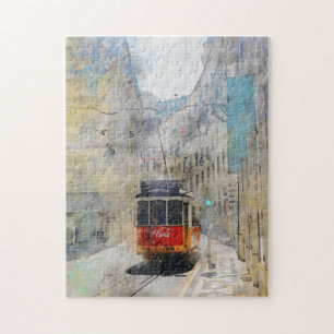 Riding the Tram- Lisbon, Portugal Puzzle