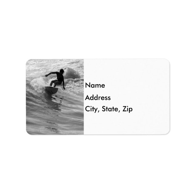 Riding The Wave Grayscale Label (Front)