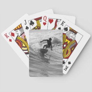 Riding The Wave Grayscale Playing Cards