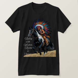 Riding with Wisdom, Rooted in Spirit” T-Shirt