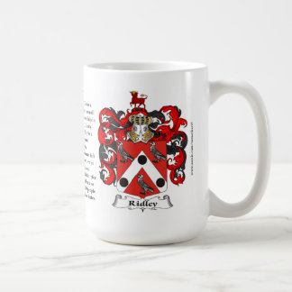Ridley, the Origin, the Meaning and the Crest Coffee Mug