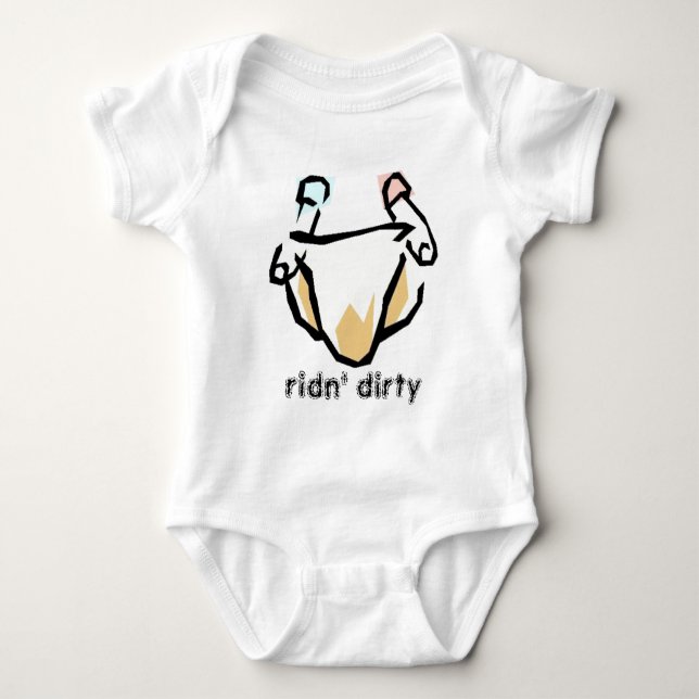 ridn' dirty baby bodysuit (Front)