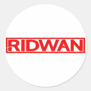 Ridwan Stamp Classic Round Sticker