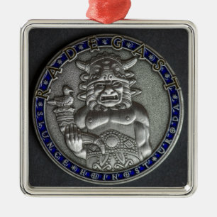 Riedegost: Slavic God of Hospitality Metal Tree Decoration