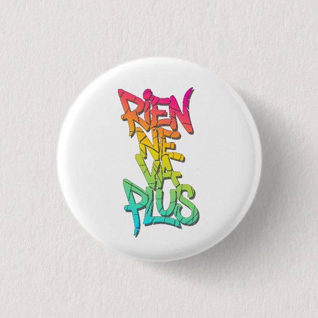 Rien ne va plus 3 cm round badge (Front)