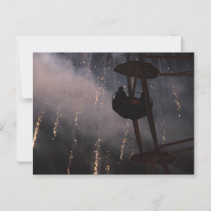 RIESENRAD HAAGER HERBSTFEST MIT ABSCHLUSSFEUERWERK POSTCARD