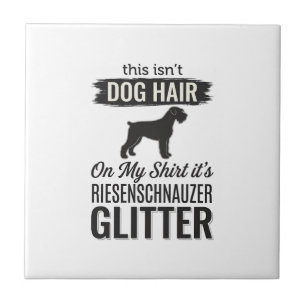 Riesenschnauzer Glitter Funny Dog Lover Design_1 Ceramic Tile