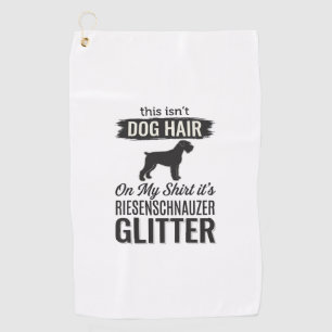 Riesenschnauzer Glitter Funny Dog Lover Design_1 Golf Towel