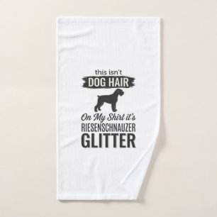 Riesenschnauzer Glitter Funny Dog Lover Design_1 Hand Towel