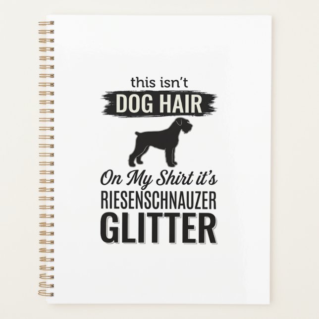 Riesenschnauzer Glitter Funny Dog Lover Design_1 Planner (Front)