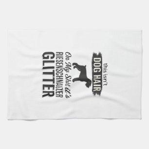 Riesenschnauzer Glitter Funny Dog Lover Design_1 Tea Towel