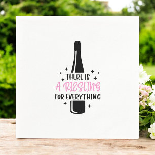 Riesling For Everything Funny Wine Napkin