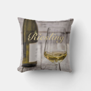 Riesling for white Wine lover Sommelier gift Cushion