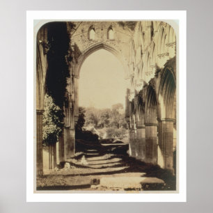 Rievaulx Abbey, North Yorkshire, 1854 (sepia photo Poster