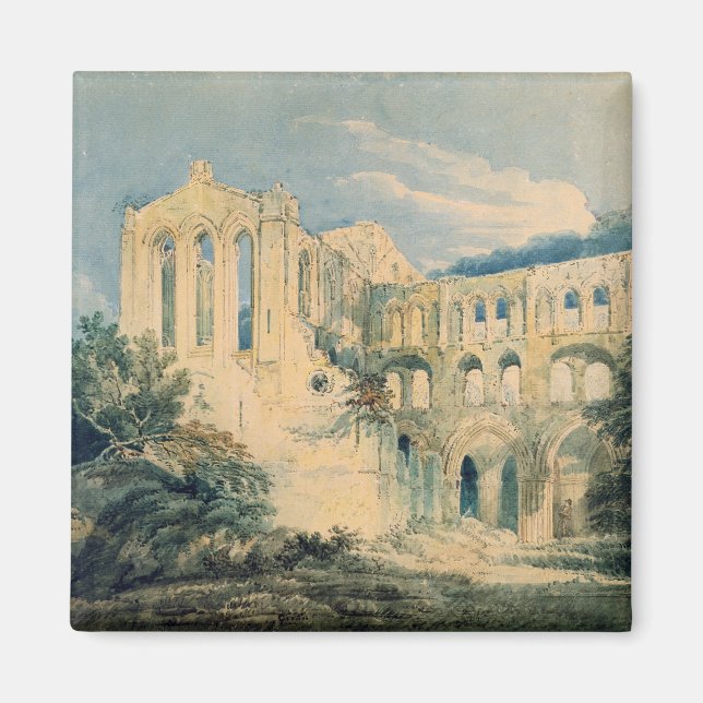 Rievaulx Abbey, Yorkshire, 1798 (w/c) Magnet (Front)