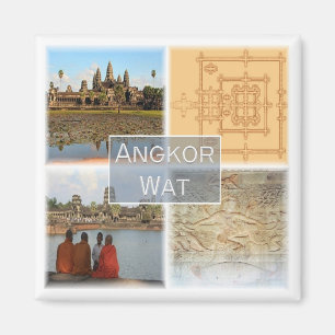 Rif. KH * Cambodia, Angkor Wat, Fridge Magnet