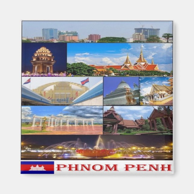 Rif, KH  Cambodia, Phnom Penh, I Love Magnet (Front)