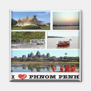 Rif. KH Cambodia, Phnom Penh, I Love, Magnet