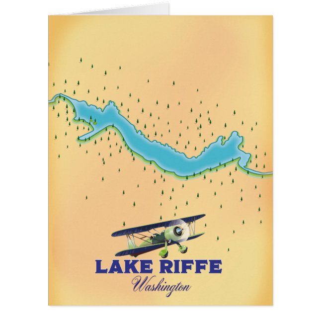 Riffe Lake Washington map (Front)