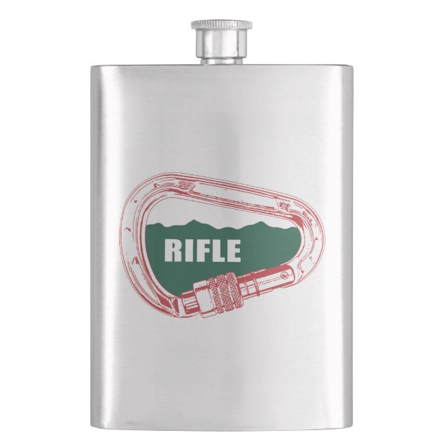 Rifle Climbing Carabiner Hip Flask (Front)