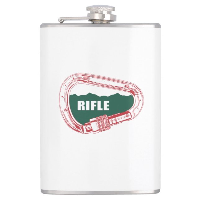 Rifle Climbing Carabiner Hip Flask (Front)