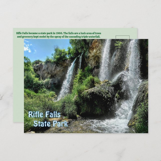 Rifle Falls State Park Postcard (Front/Back)
