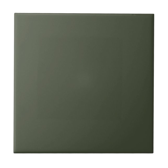 Rifle Green Solid Colour Ceramic Tile (Front)