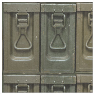 Rifle Gun Ammo Box Vintage Print Fabric Craft