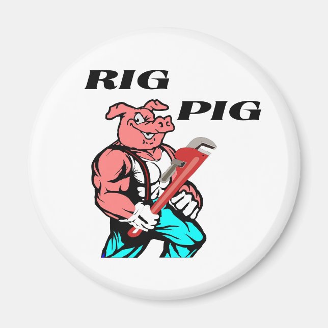 Rig Pig Magnet (Front)