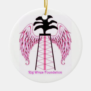 Rig Wives Ceramic Ornament