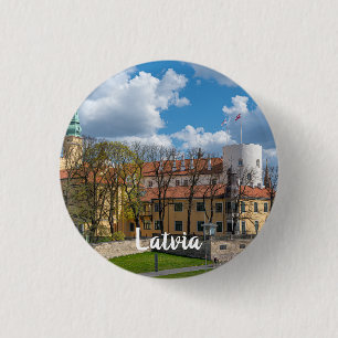 Riga Castle in Riga, Latvia 3 Cm Round Badge