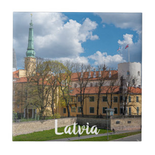 Riga Castle in Riga, Latvia Ceramic Tile