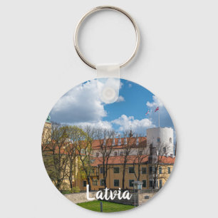 Riga Castle in Riga, Latvia Key Ring