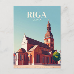Riga Cathedral Latvia Postcard