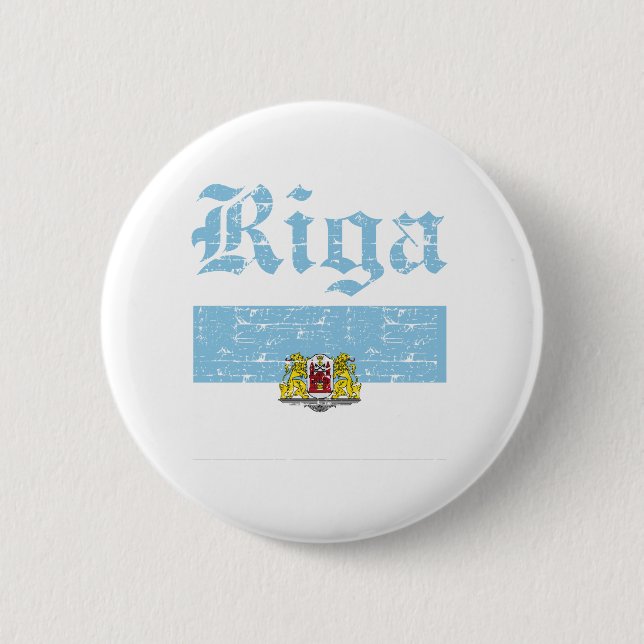 Riga City Designs 6 Cm Round Badge (Front)