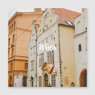 Riga Cityscape Flexible Photo Magnet